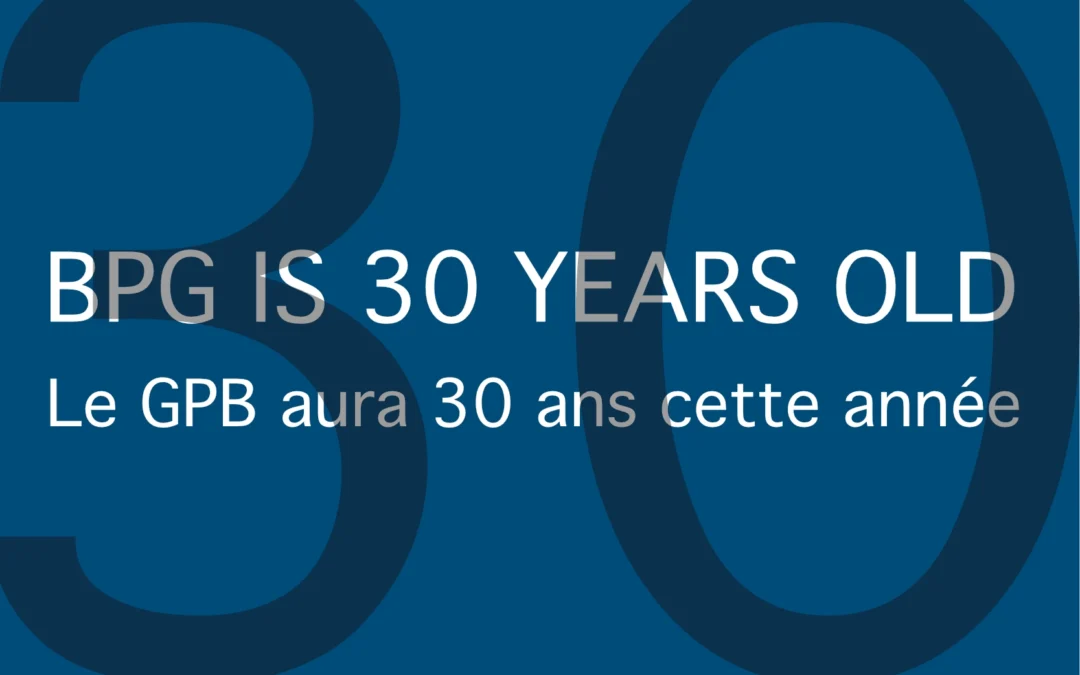 BPG is 30 Years Old