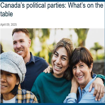 Canada’s political parties: What’s on the table